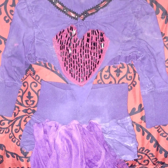 Miley Cryus two piece cropped jacket and mini skirt size medium - Picture 9 of 15